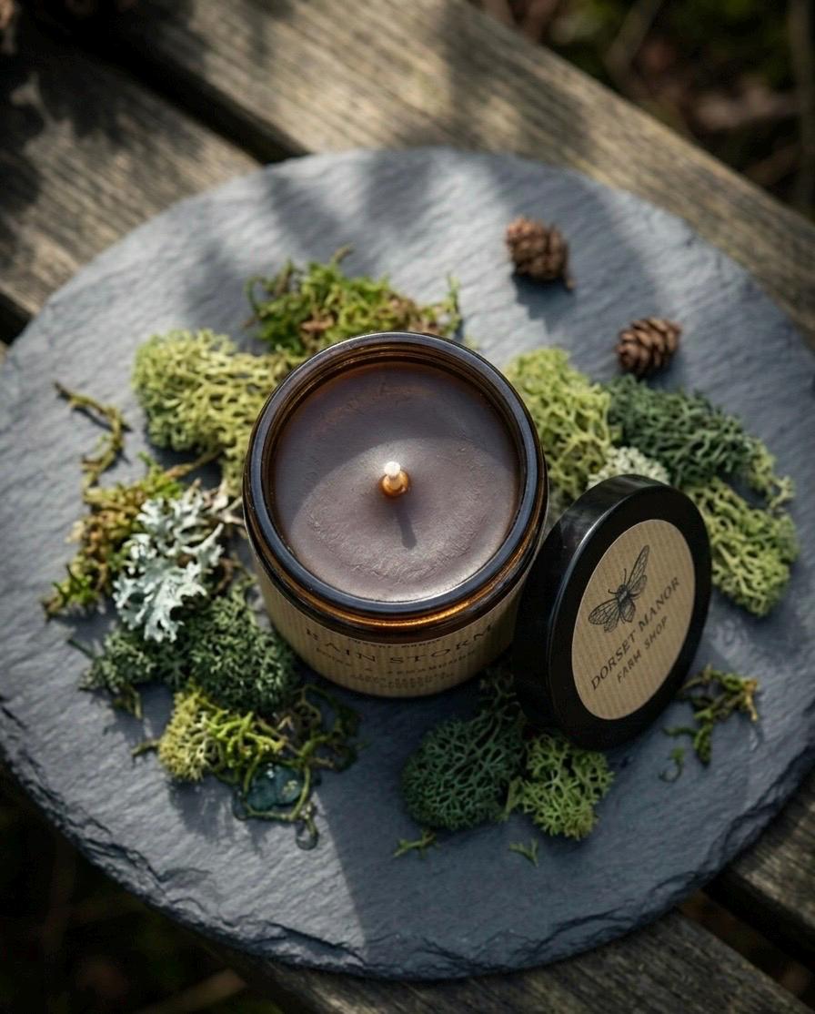 Rain Storm Beeswax Scented Candle 8oz