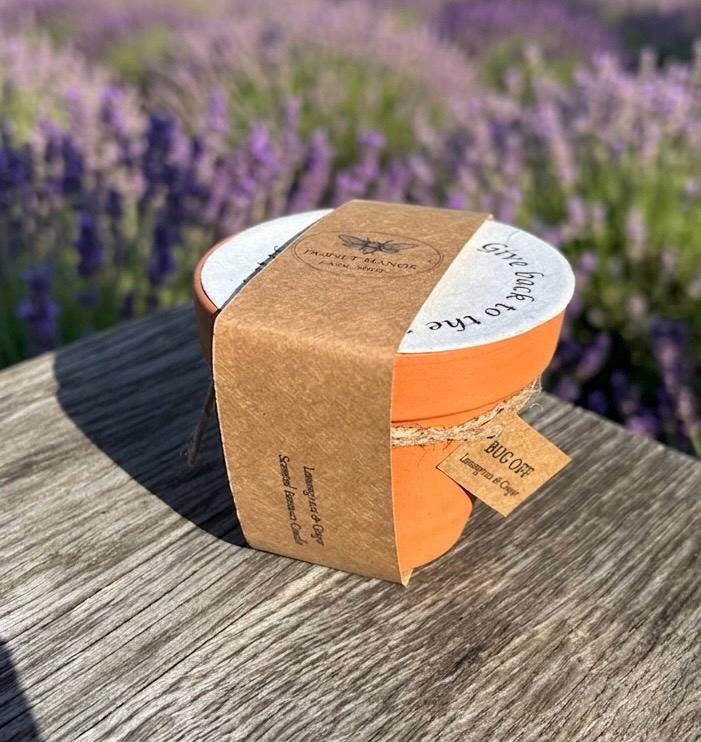 Bugg Off Garden Beeswax Candle