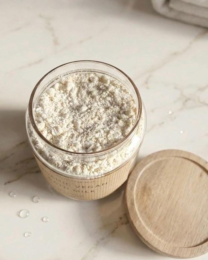 Organic Vegan Bath Milk 450g Jar