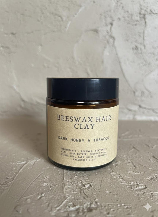 Organic Beeswax Hair Styling Clay 4oz