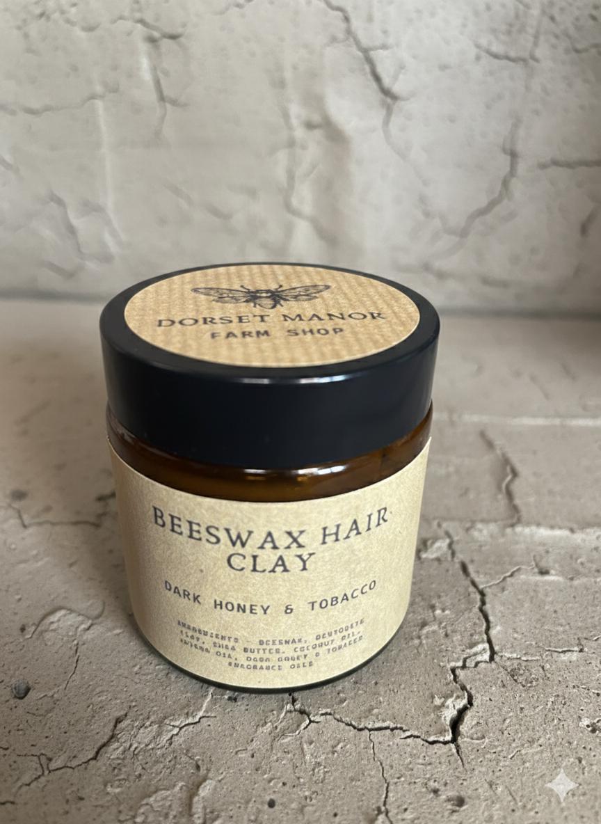 Organic Beeswax Hair Styling Clay 4oz