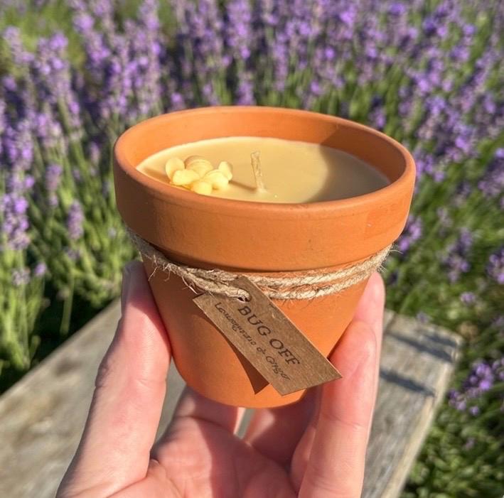 Bugg Off Garden Beeswax Candle