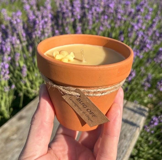 Bugg Off Garden Beeswax Candle