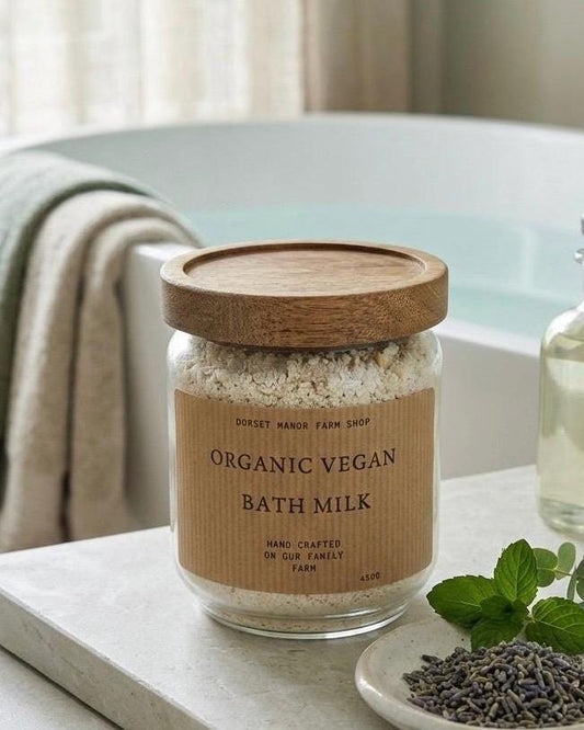 Organic Vegan Bath Milk 450g Jar